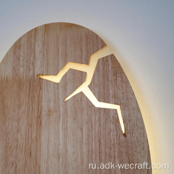 Трещины яичный деревянный смола стена свет декоративная настенная лампа